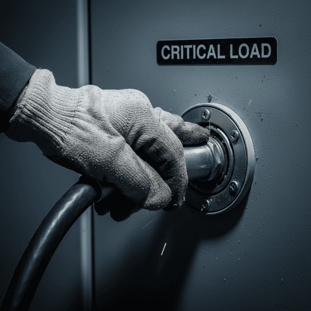 Emergency power backup installation