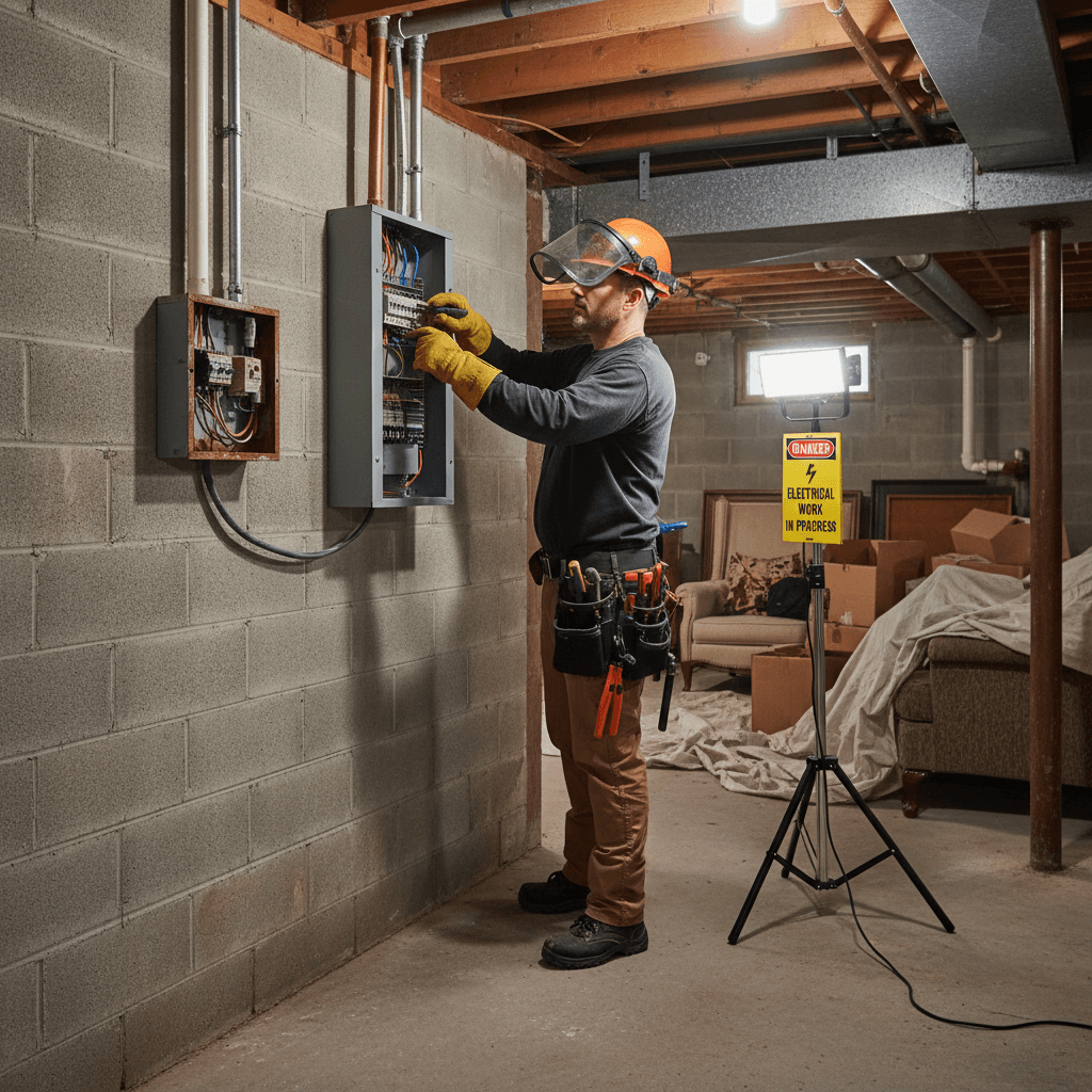 Electrical panel upgrade work