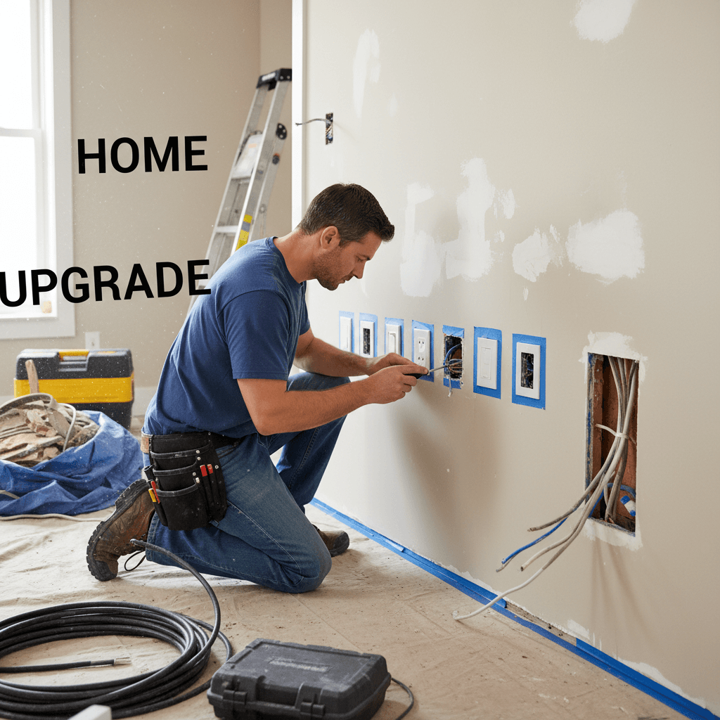 Circuit and outlet work