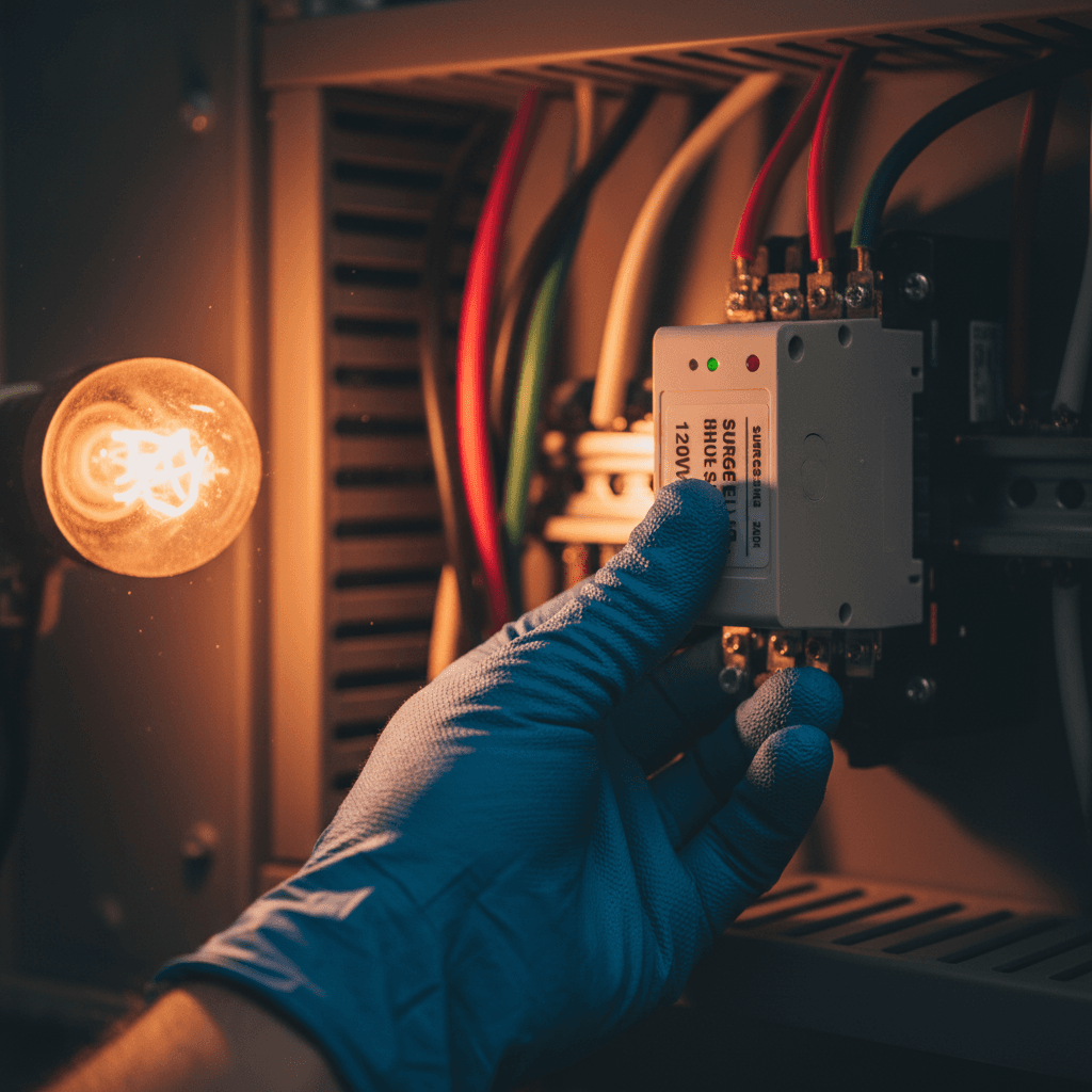 Whole-home surge protection