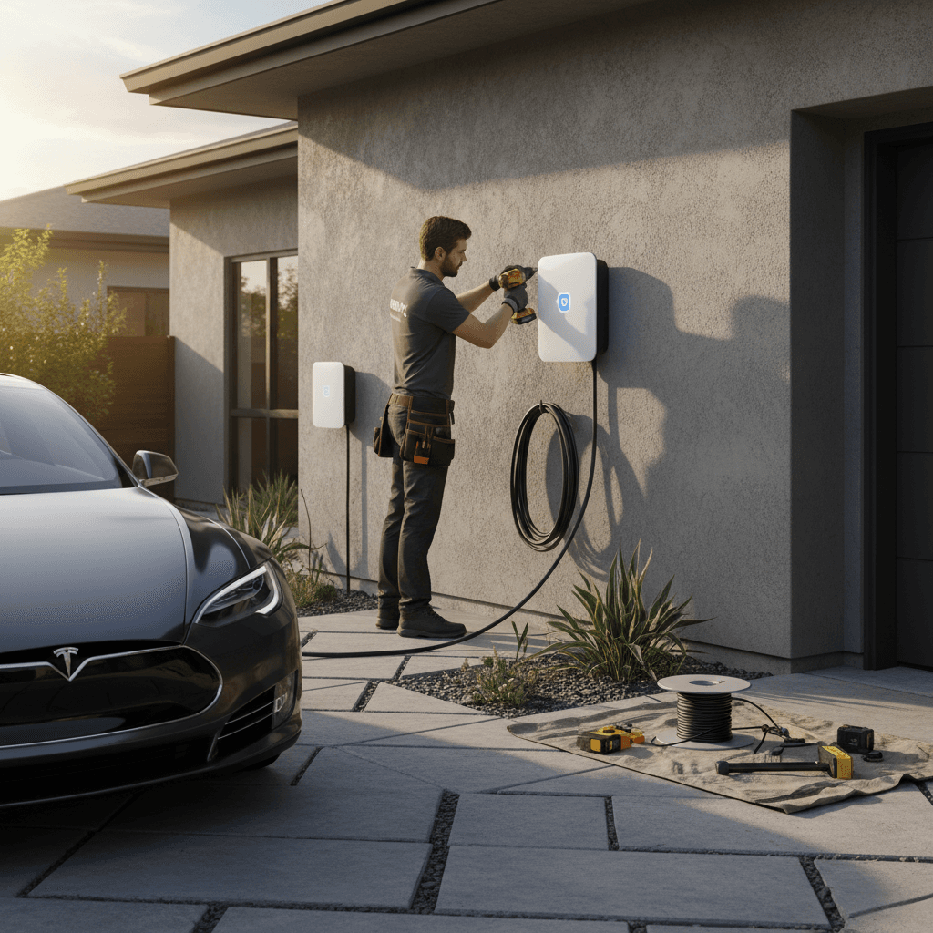 EV charger installation