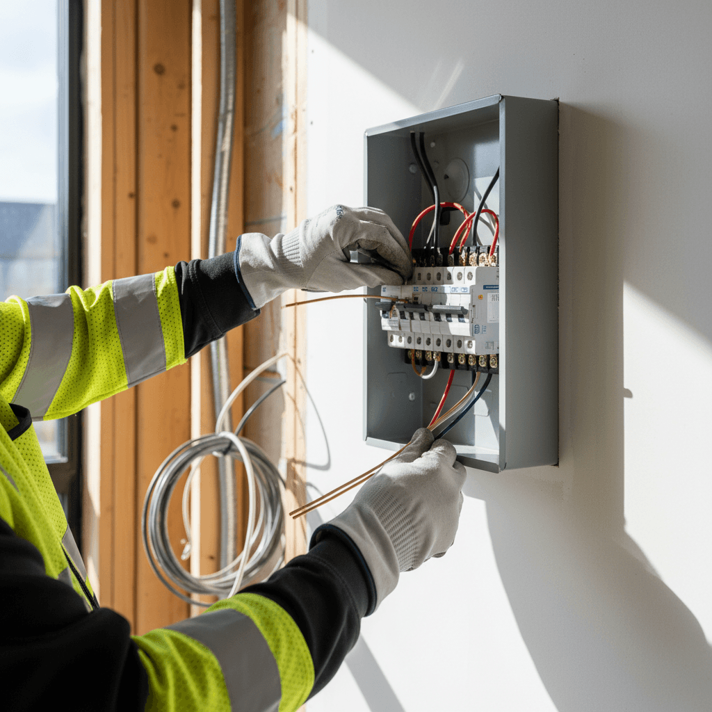 Electrical panel upgrade installation